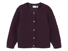 Name It plum perfect knit cardigan